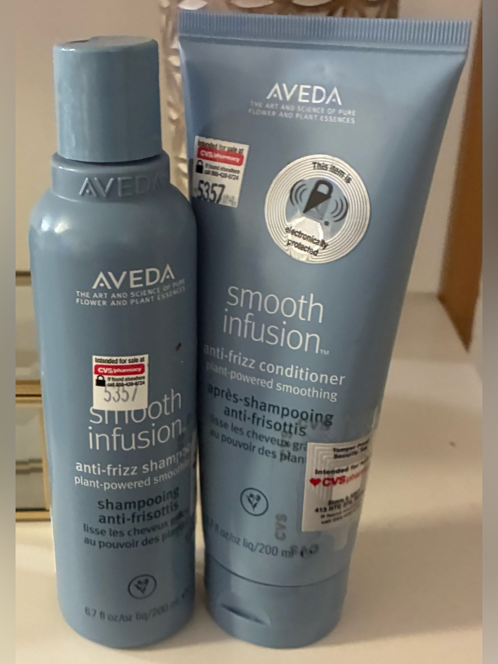 Aveda Smooth Infusion Anti-Frizz Shampoo & Conditioner Set 6.7oz NEW